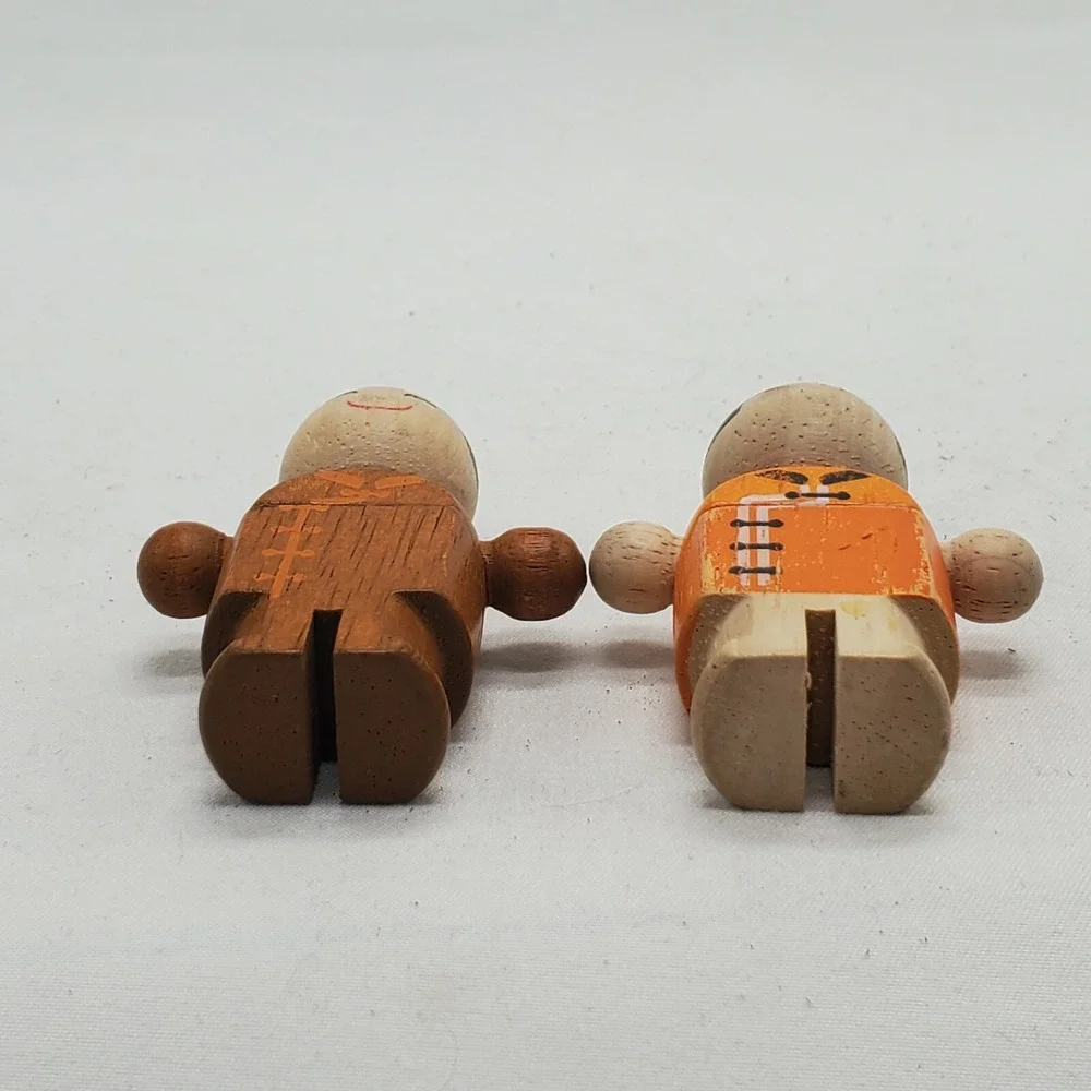 Pair Of 2 Vintage Wooden Asian Dolls Toys In Chinese Cheongsam Qipao‎ ....